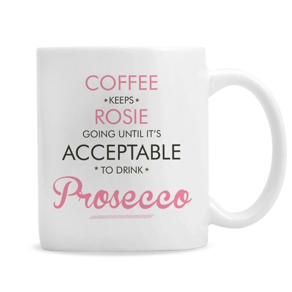 Personalised Memento Company Personalised Pink Acceptable to Drink Mug