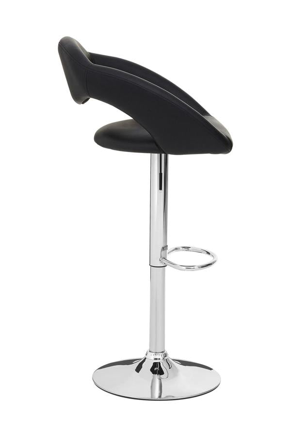 Interiors by Premier Taylor Black Faux Leather Bar Chair