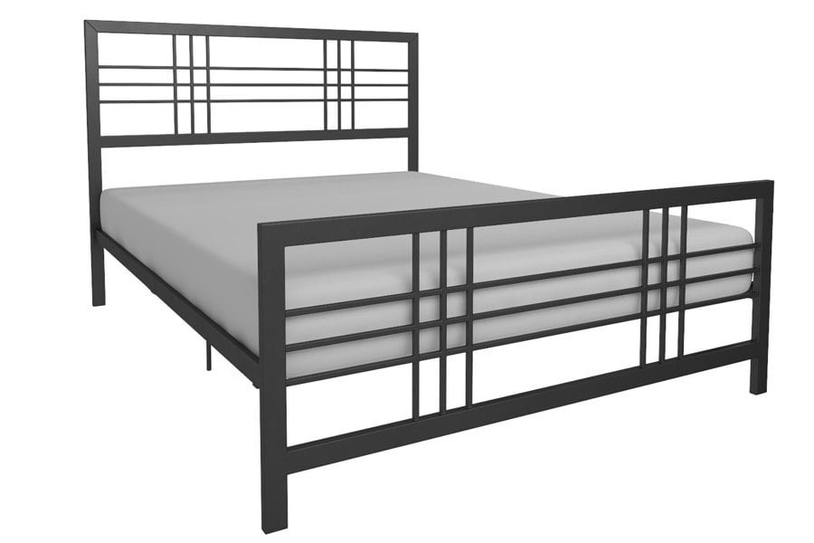Dorel Home Burbank Metal Bed Black - King Size