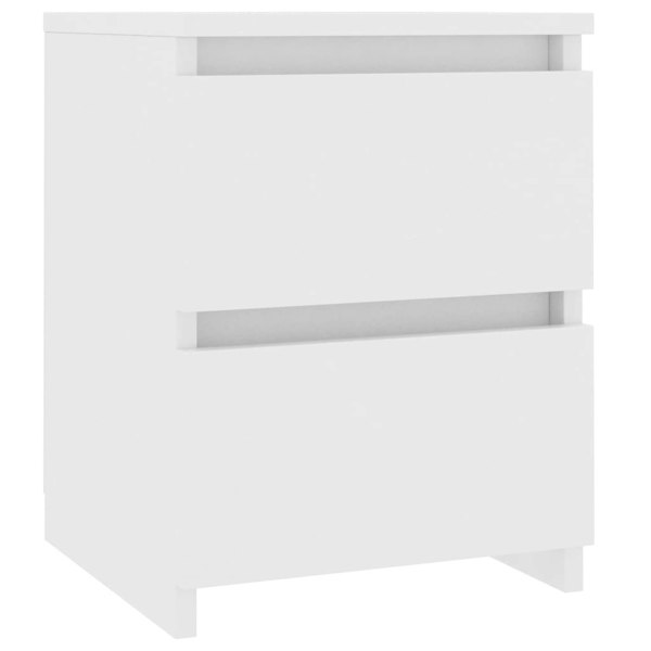 Berkfield Bedside Cabinets 2 pcs White 30x30x40 cm Engineered Wood