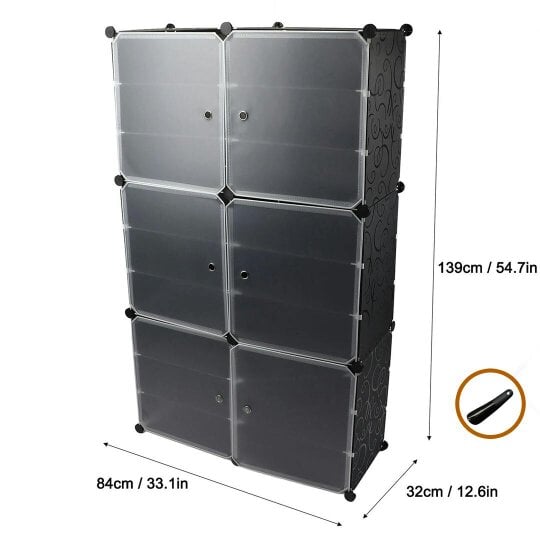 Havendro Shoe Rack Organizer 9-Tier Stackable Shoe Storage Cabinet Space Saving