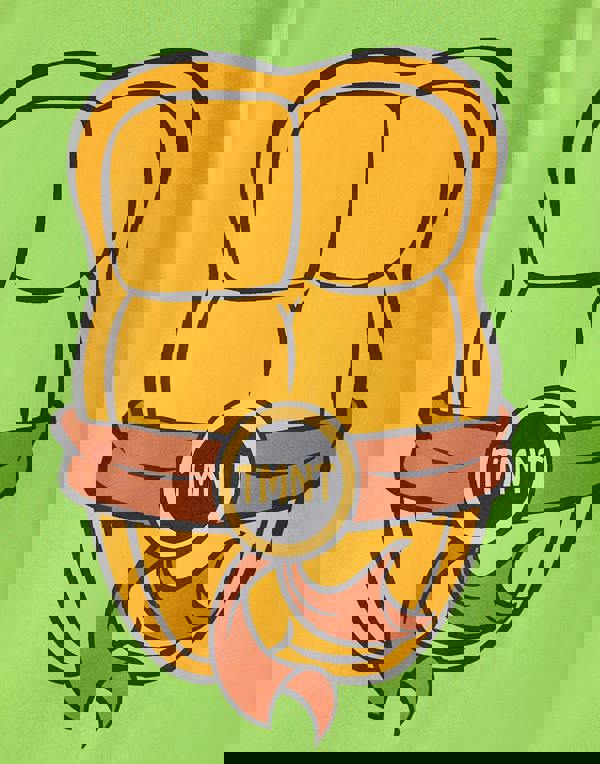 Teenage Mutant Ninja Turtles Mens Green Cosplay Short Sleeved T-Shirt