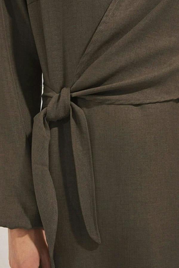 Hoxton Gal Linen-Look Woven Dress