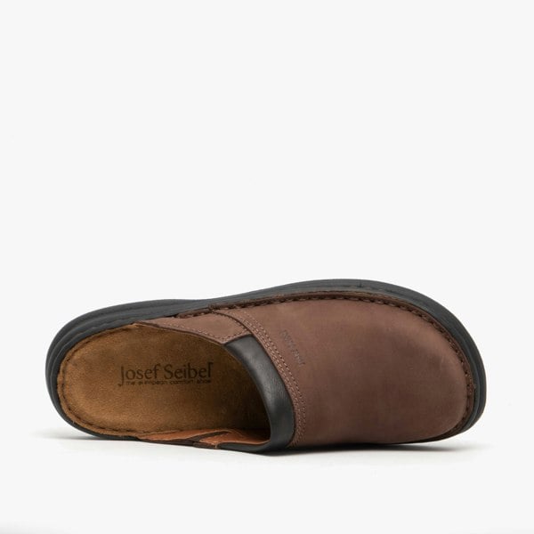 Josef Seibel MAX Mens Nubuck Leather Mule Clogs Brasil