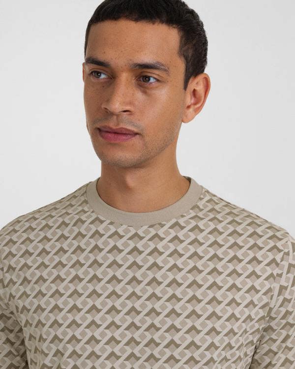 Steel & Jelly Kingston - Abstract Helical Geo Print T-Shirt
