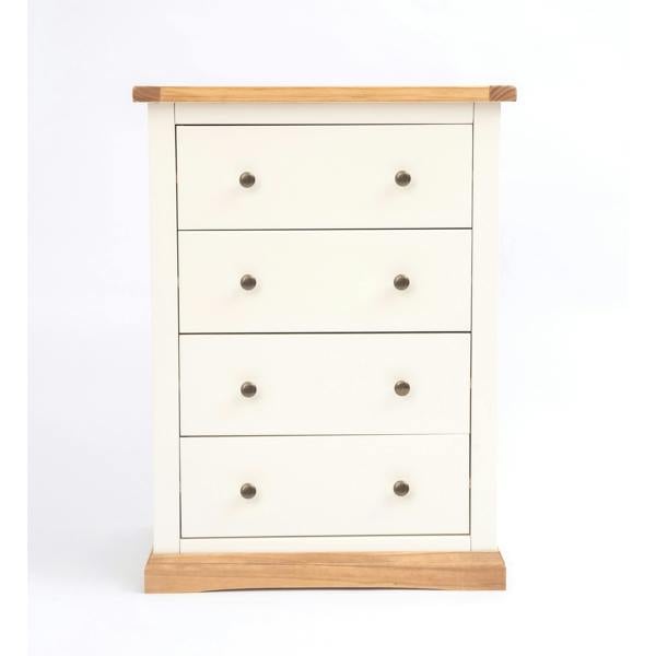 Trevi 4 Drawer Chest of Drawers Brass Knob