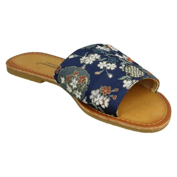 Savannah Ladies Savannah Patterned Mule Sandals