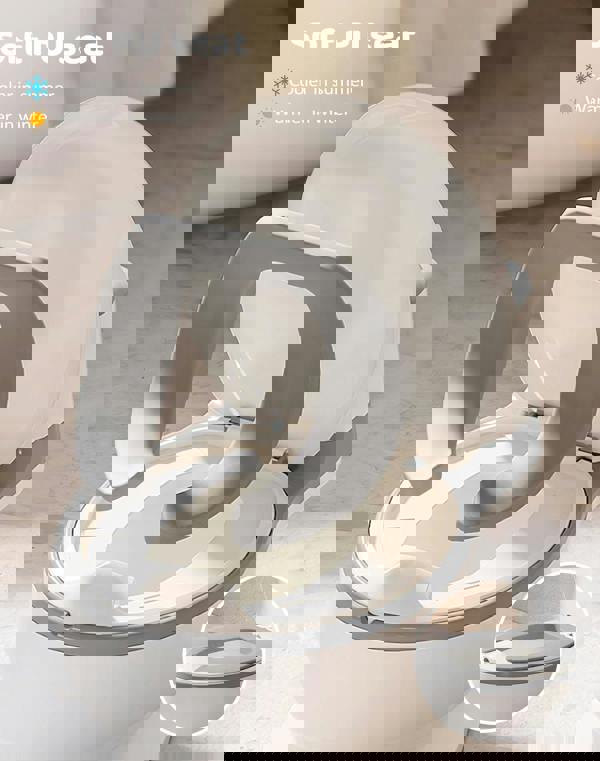 Dekko Kids Potty Trainer Seat Safety Toilet Training Toddler Non-Slip Grey