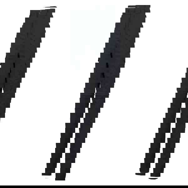 Mountain Warehouse Mens Delta Stretch Zip-Off Regular Cargo Trousers - Black - 