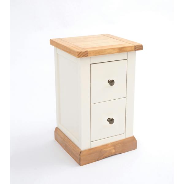 Cabinet Bits Trevi 2 Drawer Petite Bedside Table