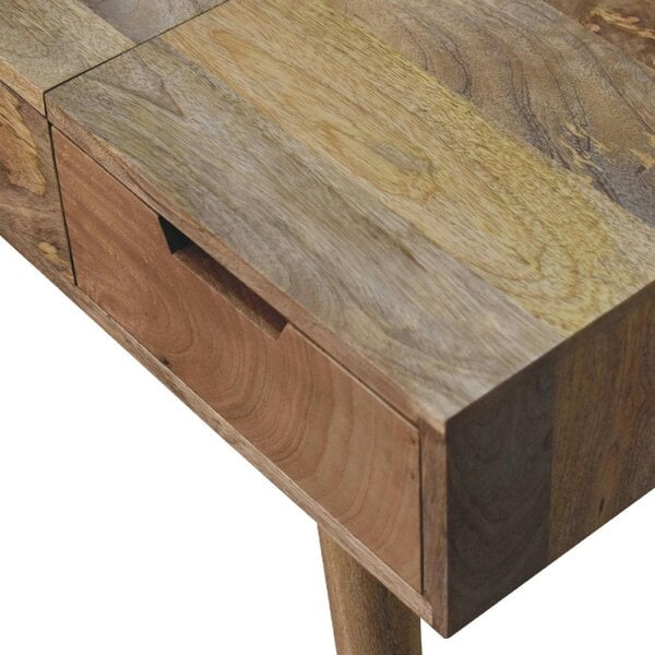 Wyld Haus Saint Paul de Vence Oak Mango Wood Dressing Table 3 Drawers