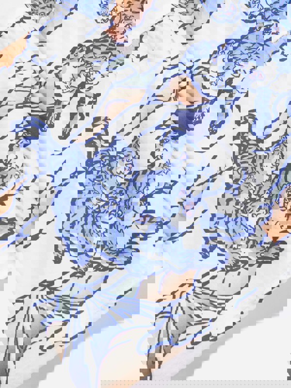 KENZO KIDS KENZO Girls Strappy Tigers Dress in White