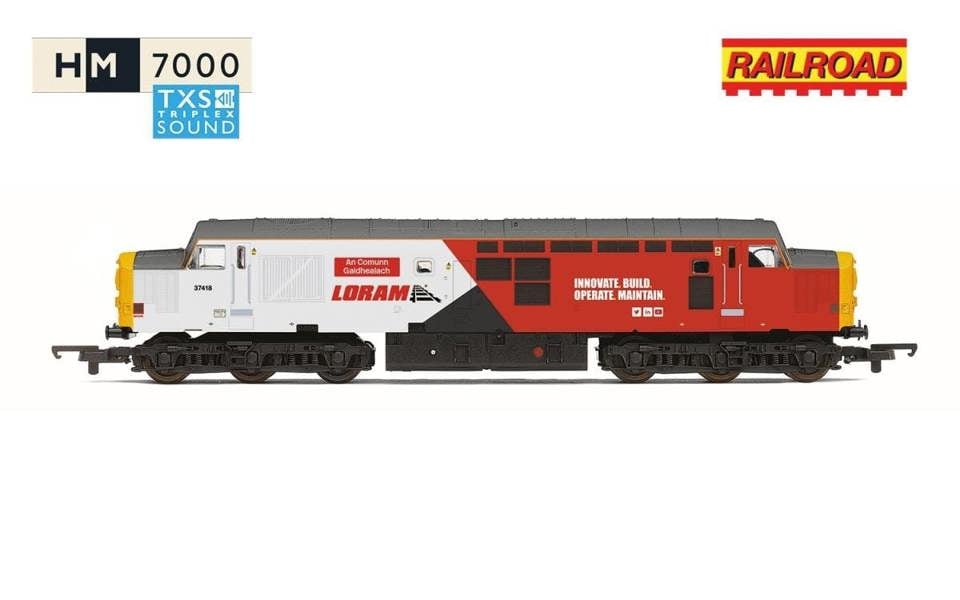 Hornby RailRoad Class 37 418 An Comunn Gaidhlch Loram (DCC-Sound)