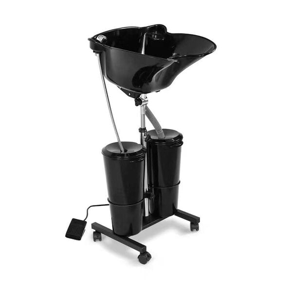 HYGRAD BUILT TO SURVIVE Portable Salon Sink & Hair Wash Basin with Foot Pedal, 2×10L Tanks | HYGRAD®