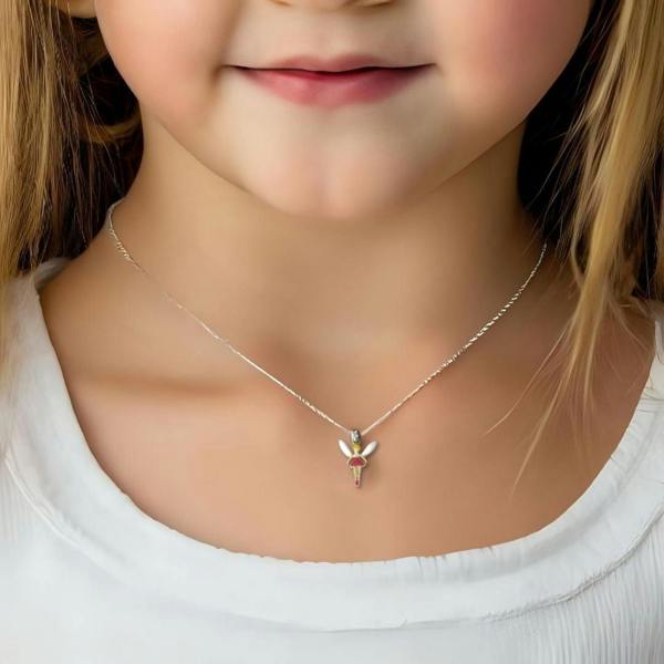 Aye Do Gifts Girls Fairy Necklace Gift Box, Magical Silver Necklace & Chocolates