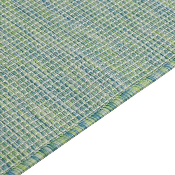 Berkfield Outdoor Flatweave Rug 80x150 cm Turquoise