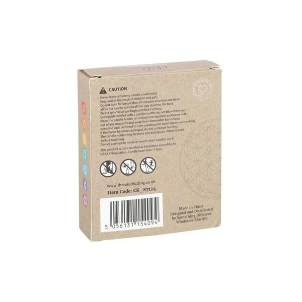 Serano Pack of 14 Unscented Chakra Energy Candles