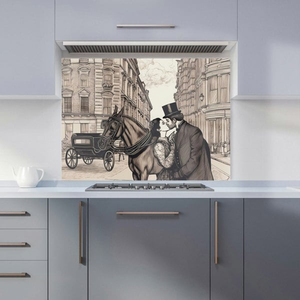 Warren Reed - Designer Victorian Lovers On A London Street Kitchen Splashback