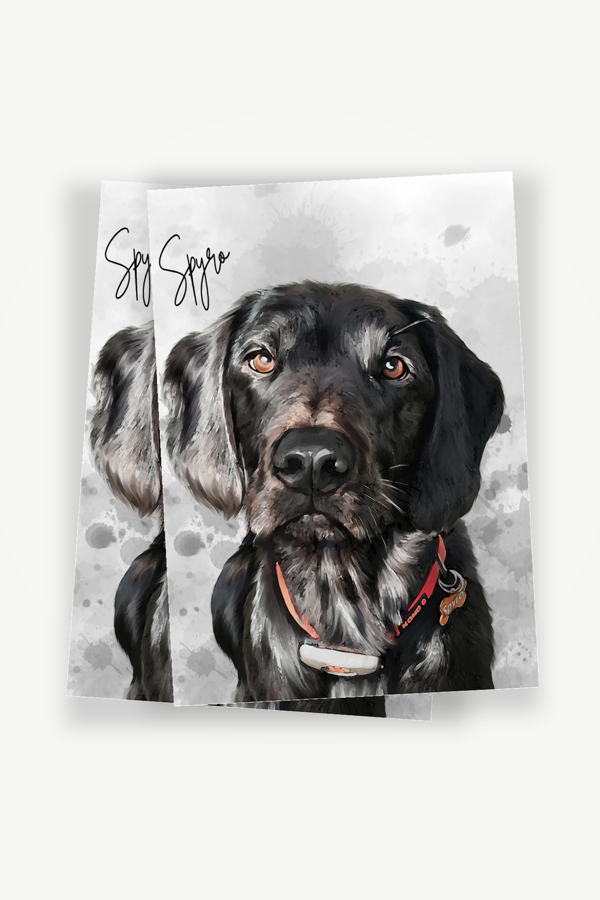 Personalised Watercolour Pet Portrait - Print Only