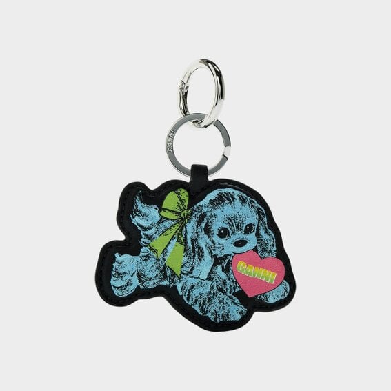 GANNI Puppy Keyring Baby Blue