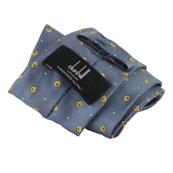 Dunhill silk tie in a cufflink pattern