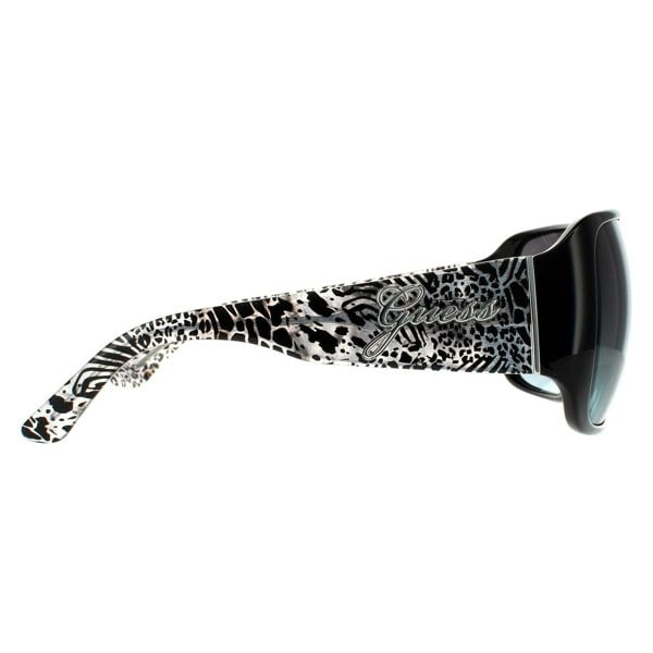 Guess Sunglasses GU7682 01B Shiny Black Smoke Grey Gradient
