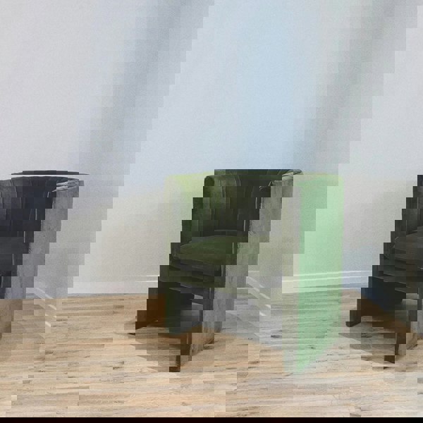 Weilai Concept Edwick Armchair, Green Velvet