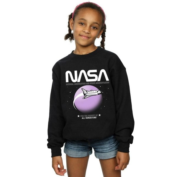 NASA Girls Shuttle Orbit Sweatshirt - Black