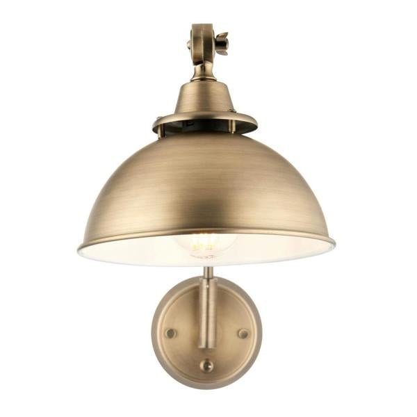Pagazzi Lighting Madison Adjustable Antique Brass Wall Light