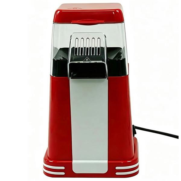 Gr8 Home 1200W Retro Red Hot Air Popcorn Maker Machine Oil-Free with 6 Popcorn Boxes, Red