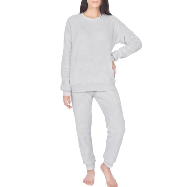 Smart Living Ladies Fleece Hoodie & Jogger Set - Grey