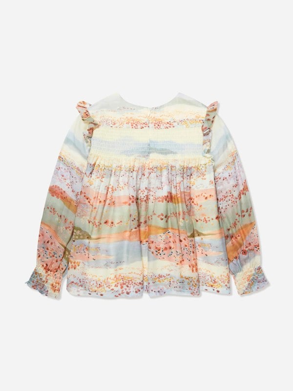 Chloé Girls Ceremony Blouse in Multicolour