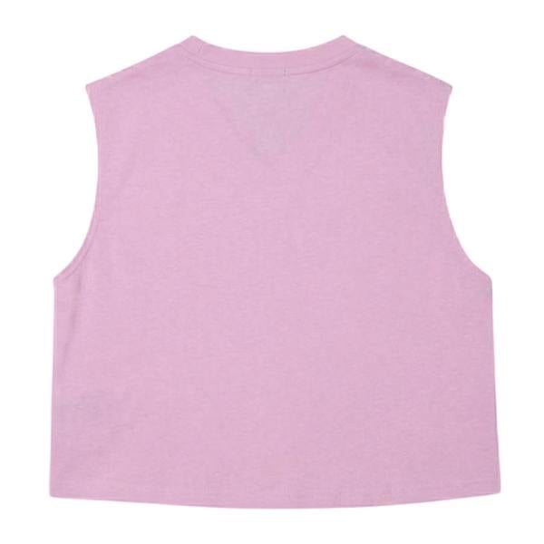 Lacoste Womens/Ladies Sport Relaxed Fit Sleeveless Crop Top - Pink - 