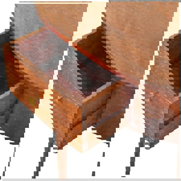 Artisan Furniture Solid Wood Backless Mounted Chestnut Console