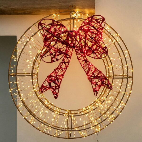 Samuel Alexander 38cm Galaxy Light Up Christmas Wreath with 960 LEDs & Timer