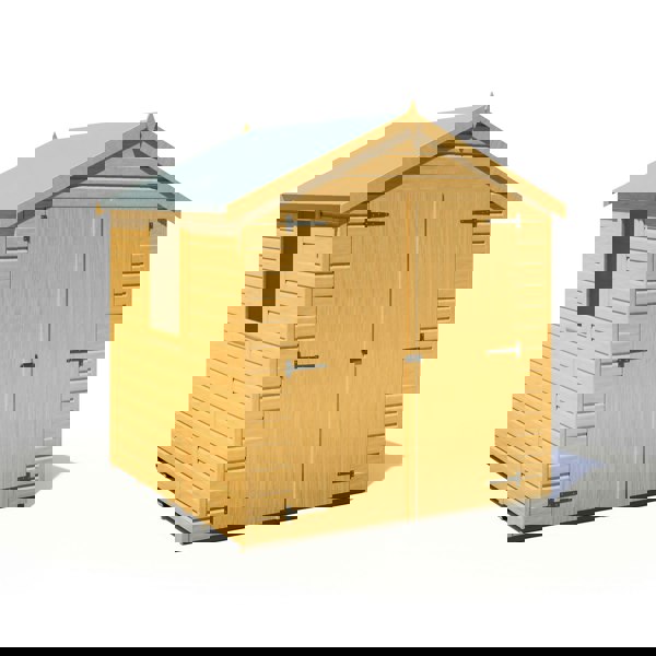 Shire Arran Double Door 6x6 12mm interlock Clad wooden Shed