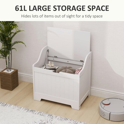 Wyld Haus Talolo White Home Storage Chest 61 Litre Capacity