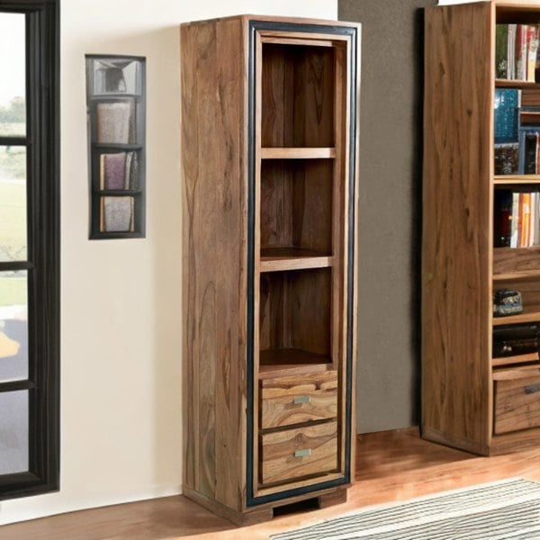 IH Design Tanishia Sheesham Narrow Bookcase