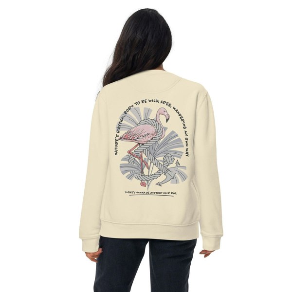 ANCHOR & CREW Flamingo Another Good Day Cotton Blend Sweatshirt
