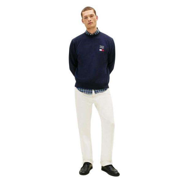 Tommy Hilfiger Mens Embroidered Logo Sweatshirt - Desert Sky - 