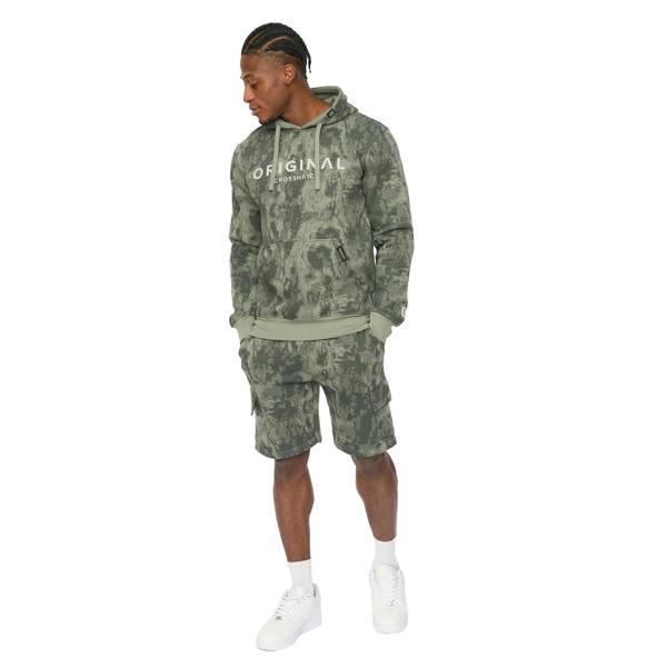 Crosshatch Mens Bardon Hoodie - Olive - 