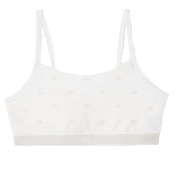 Lacoste Womens/Ladies Cotton Stretch Bralette - White