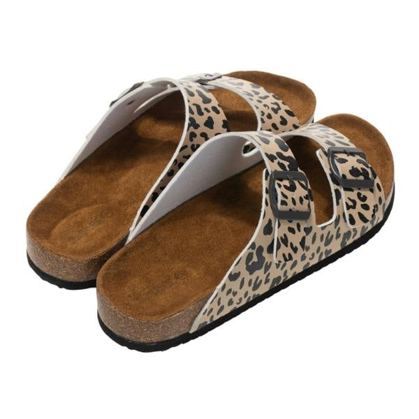 Regatta Womens/Ladies Mia Leopard Print Double Strap Sandals - Multicoloured - 