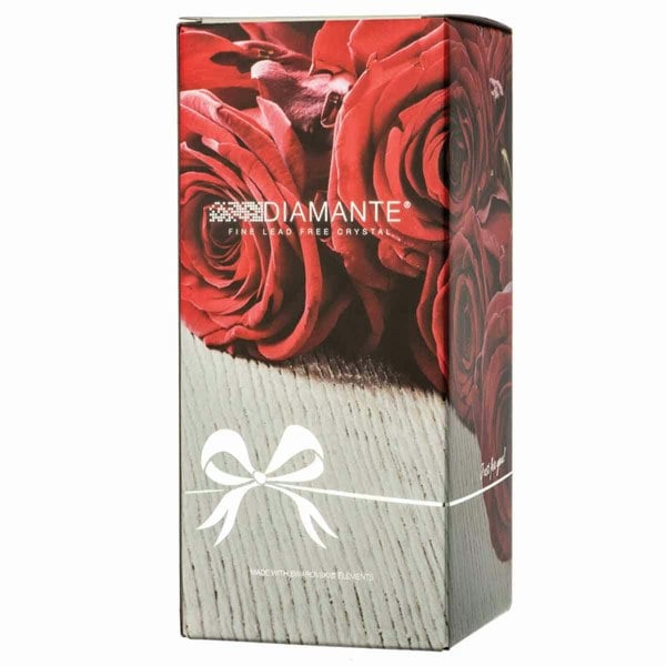 Diamante gift box featuring a red rose design