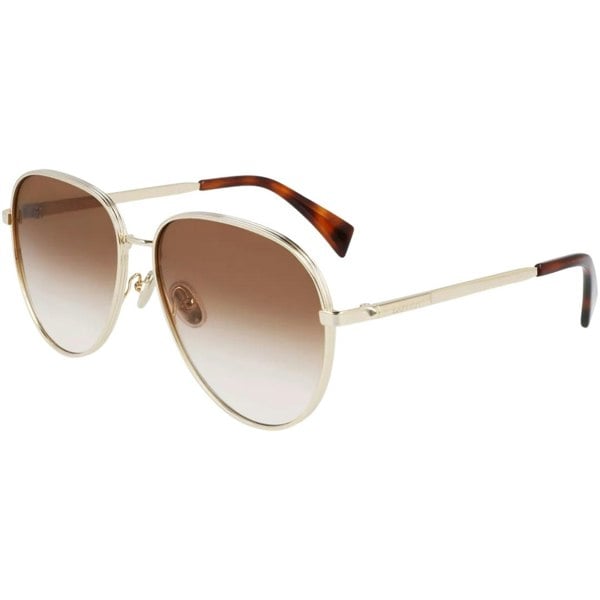 Lanvin Gold Sunglasses Gradient Brown Lens