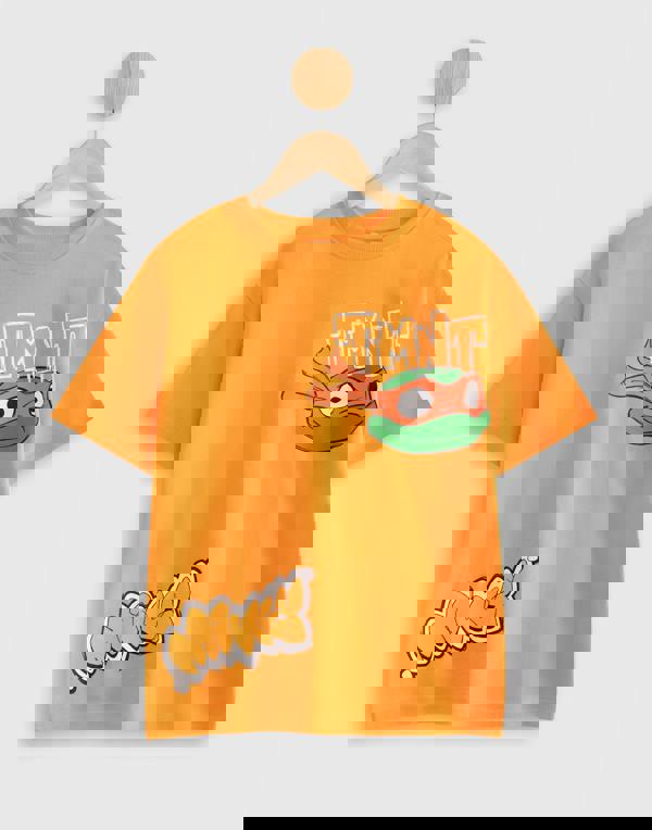 Teenage Mutant Ninja Turtles Boys Orange Mikey Short Sleeved T-Shirt