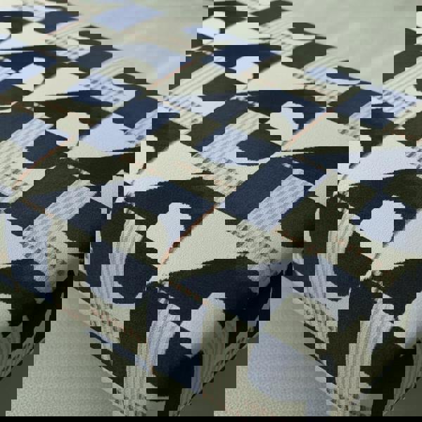 Contemporary Designer Ottoman with High-Density Foam Comfort