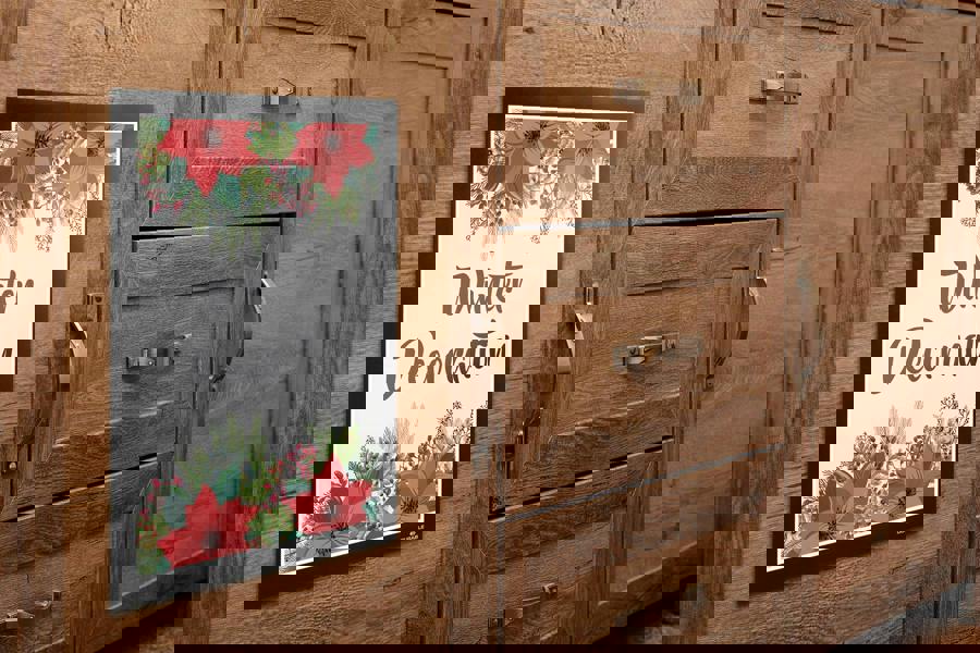 Durable DURAFRAME Wallpaper Self Adhesive Magnetic Signage Frame | A4 Black