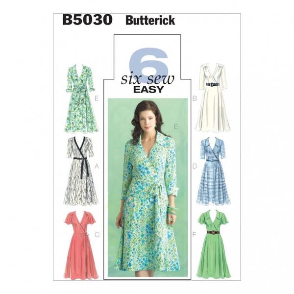 Butterick Sewing Pattern 5030, Dresses for Women, 8-10-12-14 - Easy