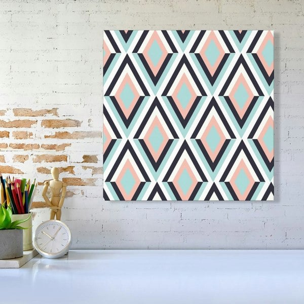 Warren Reed Zig Zag Abstract Pattern Canvas